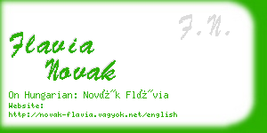 flavia novak business card